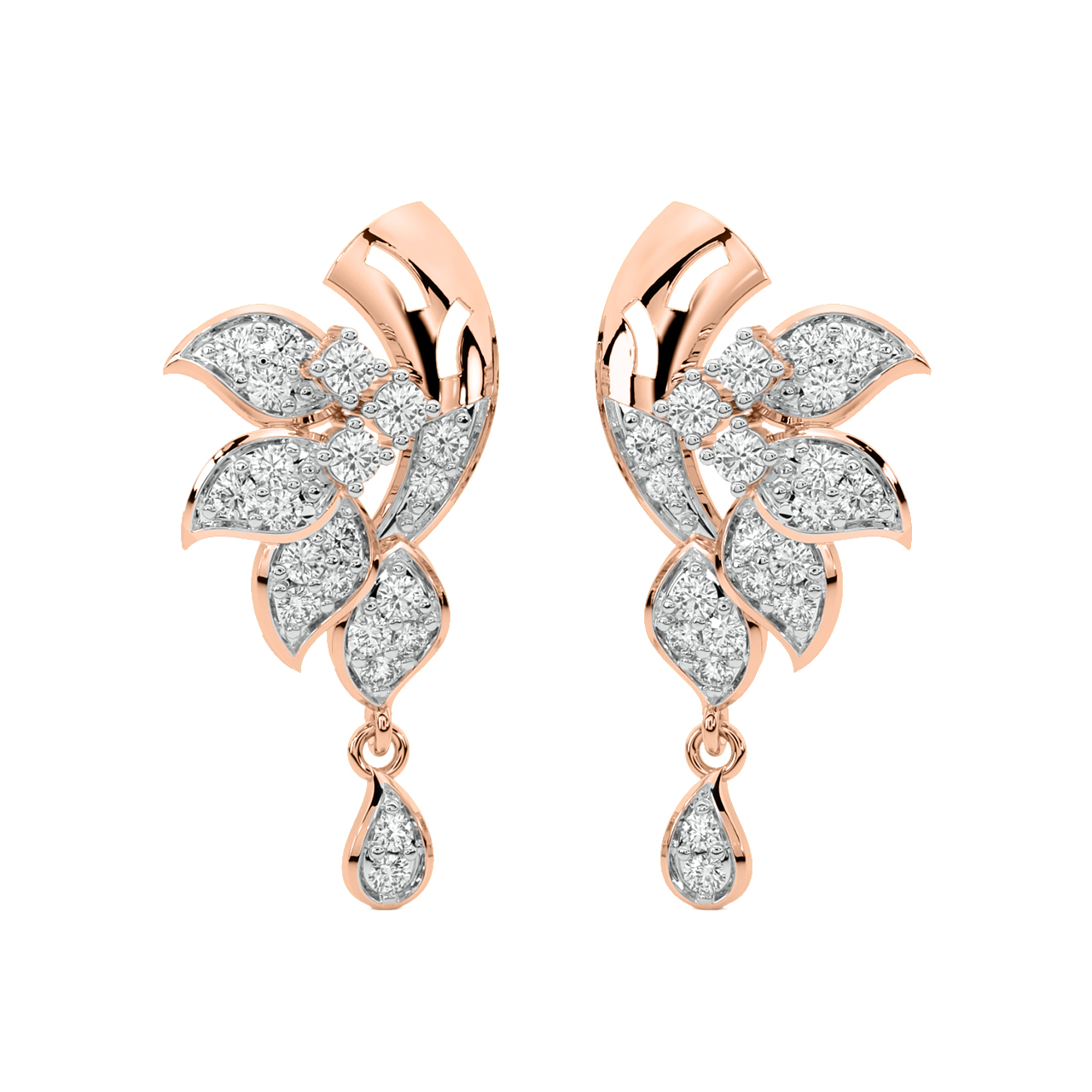 Myra Round Diamond Stud Earrings